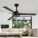 Keilee 52'' 3-ABS-Blade Propeller Standard Ceiling Fan with Remote Control and no Light