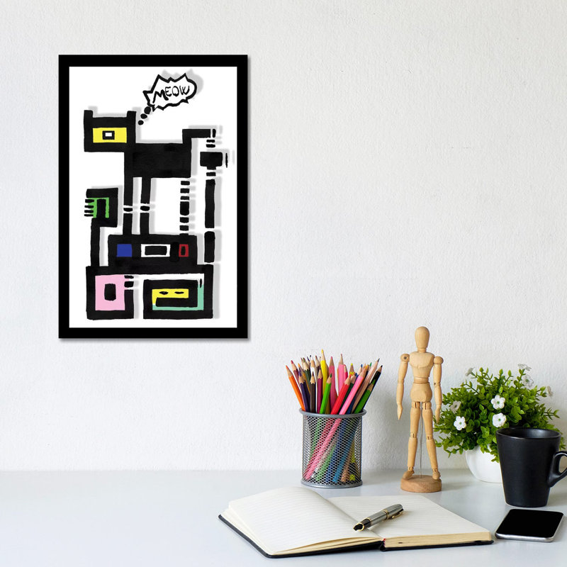 Horny Urban Cat by Barruf - Wrapped Canvas Gallery-Wrapped Canvas Giclée, 20.32 cm H x 30.48 cm W