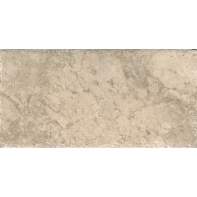 Ivory Soul 16 in. x 24 in. Brushed Marble Stone Look Floor and Wall Tile