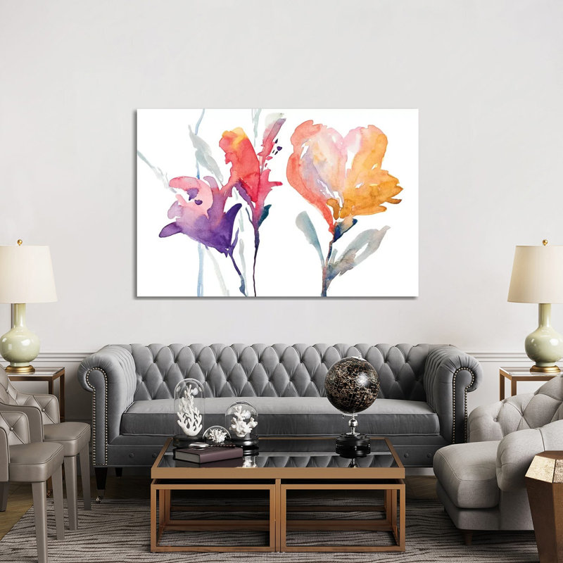 September Blooms I by Lanie Loreth - Wrapped Canvas Painting, 152.5 cm H x 101.5 cm W