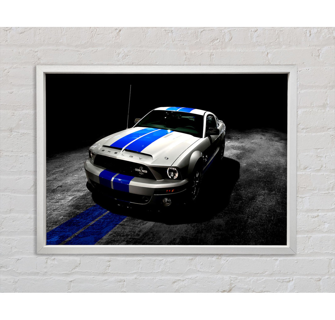 Ford Mustang Shelby GT 500 - Einzelbildrahmen Kunstdrucke auf Leinwand