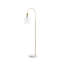 Lampe sur pied arquée avec base en marbre