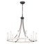Luminaire rond rustique de style chandelier à roue de chariot à 12 lumières Hendon-214803285-214803290