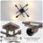 Doraelia 4-Light 18.11'' Dimmable Sputnik Modern Linear Chandelier Semi Flush Mount Ceiling Fixture-1578831346