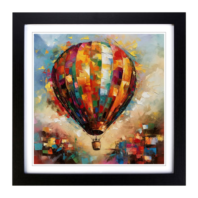 Hot Air Balloon Abstract - Framed Print