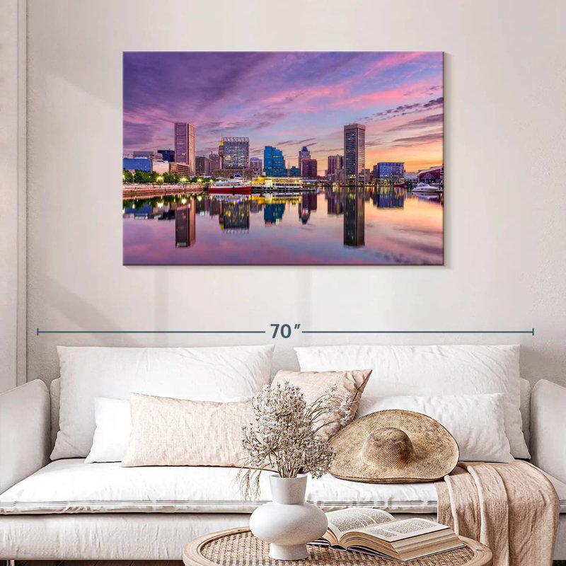 Kavia Baltimore Skyline, H 30 po x l 45 po