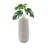 Brava 11" Metallic Silver Textured Ceramic Table Vase-1765877954-1745039154