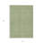 3' X 5' Green And Gray Floral Washable Indoor Outdoor Area Rug