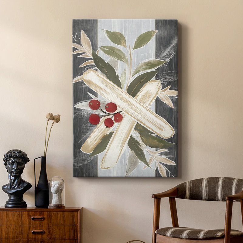 Art de Noël des fêtes de Noël - galerie Cavas sur mesure, H 18 po x l 12 po