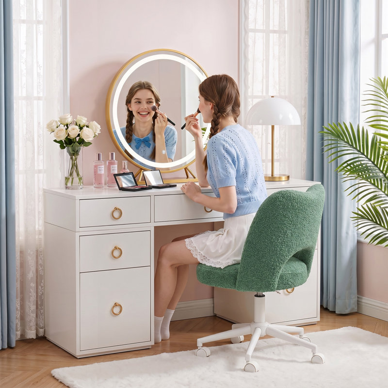  Chaise de bureau Teddy Vanity, Vert
