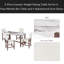 Ensemble de table de salle à manger 5 pièces à hauteur de comptoir pour 4 personnes, table de bar en faux marbre et 4 chaises rembourrées, ensemble de salle à manger de style Mid-Century moderne pour la salle à manger, cuisine de pub, petit espace-2020747926-2020747920