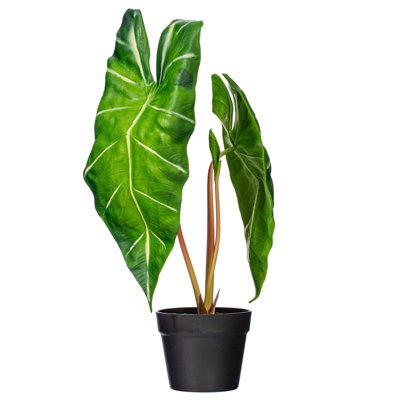 24'' Faux Alocasia Plant in Pot