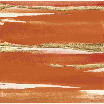 «Gilded Mandarin I Burnt Orange» par Chris Paschke, impression sur toile tendue
