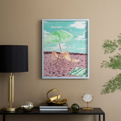 «Pastel Sky I», reproduction encadrée - bois massif