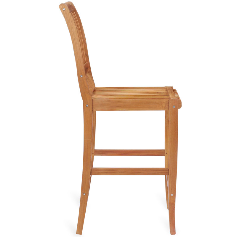 Elijah Outdoor Teak Bar Stool