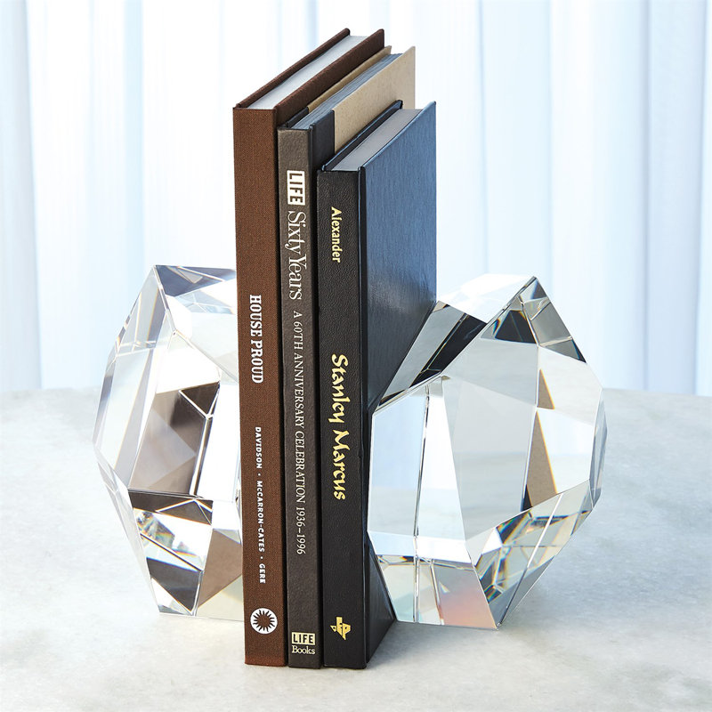 Crystal Bookend, Clear
