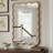 Natural Wood Color Wavy Rectangle Solid Wood Frame Decorative Mirror,For Bedroom, Bathroom, Living Room, Entryway-1686799685-1688807624