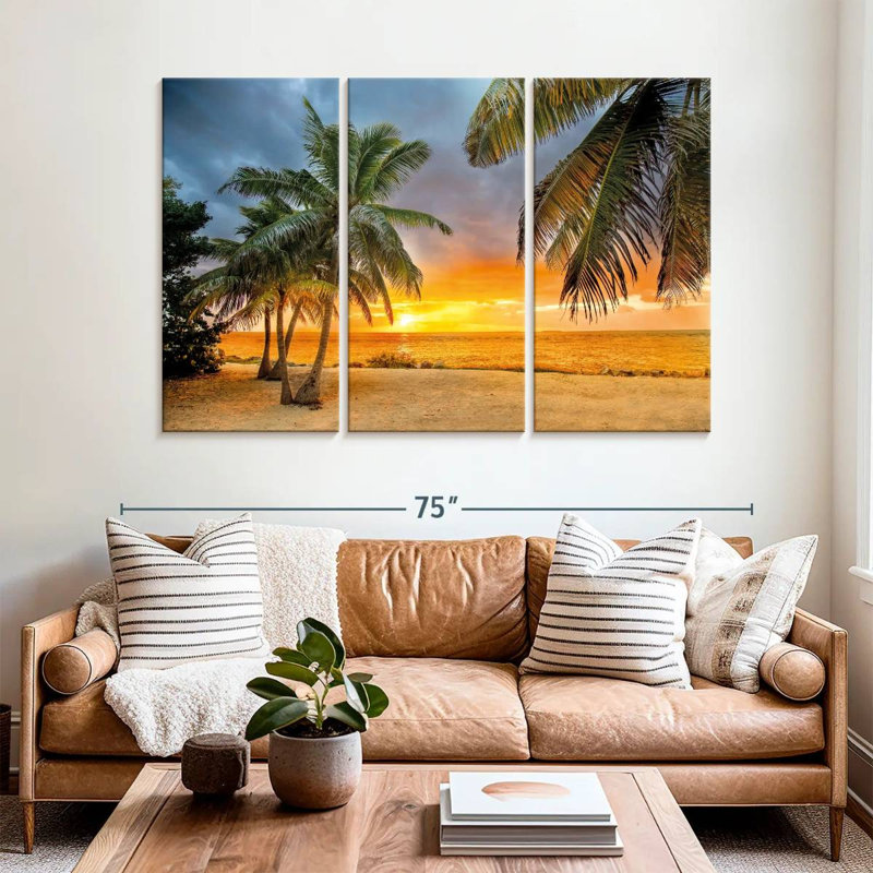Key West Tropical Gillard Sunset, 42" H x 65" W