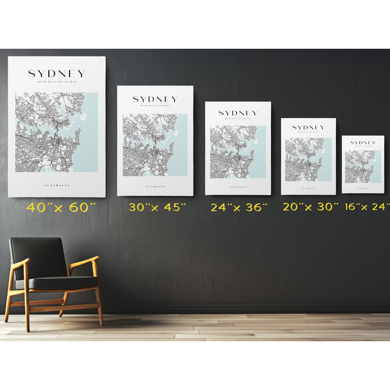 Sydney Sydney, reproduction d'art sur toile