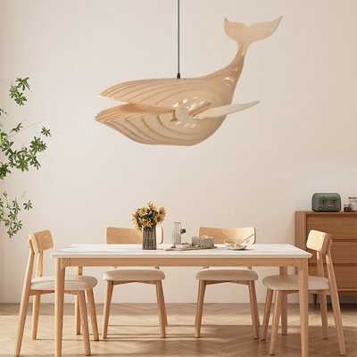 1 - Light Natural Geometric Pendant