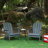 Folding HDPE Adirondack Chair with Dual Cup Holder Wood Texture-1020109653