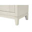 Table de chevet style transitionnel 1pc avec tiroirs à queue d'aronde française et anglaise à poignées chromées
