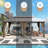 12 x 20 ft Hardtop Gazebo, Outdoor Patio Aluminum Frame Gazebo With Solar Panel, 2-tier Steel Hardtop Backyard Gazebo With Netting And Ceiling Hook-114445245