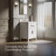 Kresla Meuble-lavabo de salle de bain avec lavabo et comptoir en quartz-93330245