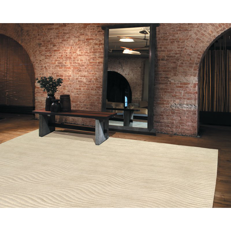 Glacier Wool Abstract Area Rug, Rectangle 2' x 3'