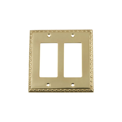 Egg and Dart 2-Gang Rocker Wall Plate