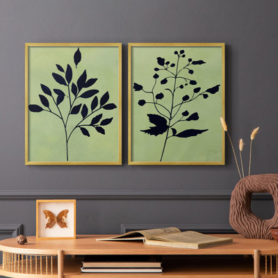 Earthly Botanical I-Premium Framed Print -Ready to Hang - No Nails Required - No Nails Required