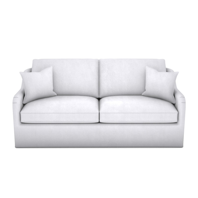 Fisher Base to Floor Mid Sofa, Navada Snow