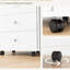 3 Drawer Cabinet - White, Under Desk With Removable Tray, Improves Office Appearance Increases Storage And Work Efficiency