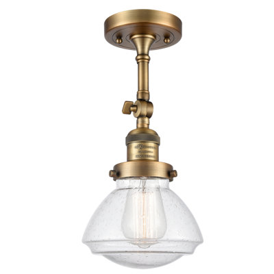 Plafonnier semi-encastré 1 lumière 6,75 po Chesterville