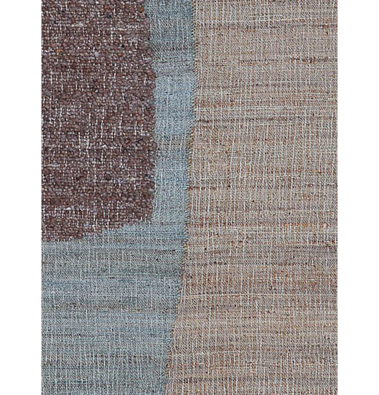 Aquila Abstract Area Rug in Natural Brown, Rectangle 9' x 12'