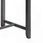 Table de petit comptoir à finition grise 36 "avec ports USB et tablettes Gregorio