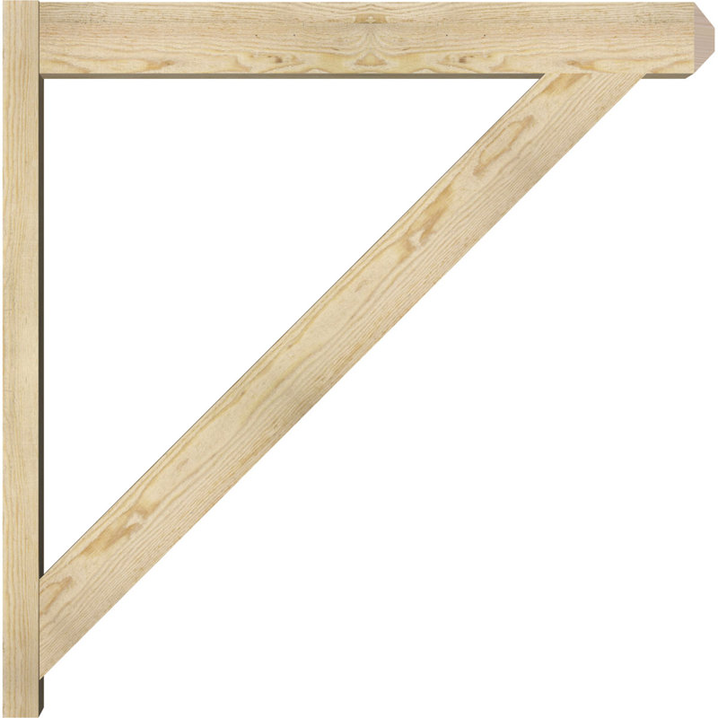 Artisan traditionnel en bois rustique, Sapin Douglas de 6 po (sciage brut), P 40 po x H 40 po