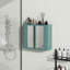 Black Wall-Mounted Bathroom Cabinet With Mirror, 2 Mirrored Doors & Open Shelf, Farmhouse Metal Frame Storage Cabinet With Open Compartment For Vanity, Toilet & Over-The-Sink-125112234