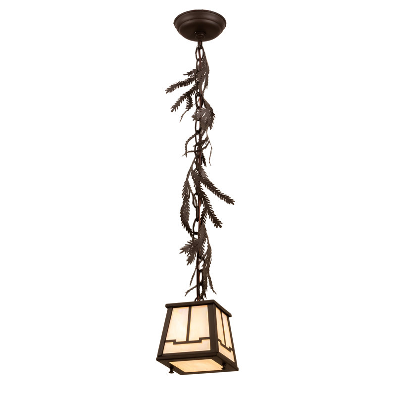 Luminaire suspendu de style lanterne à 1 lumière Fromma