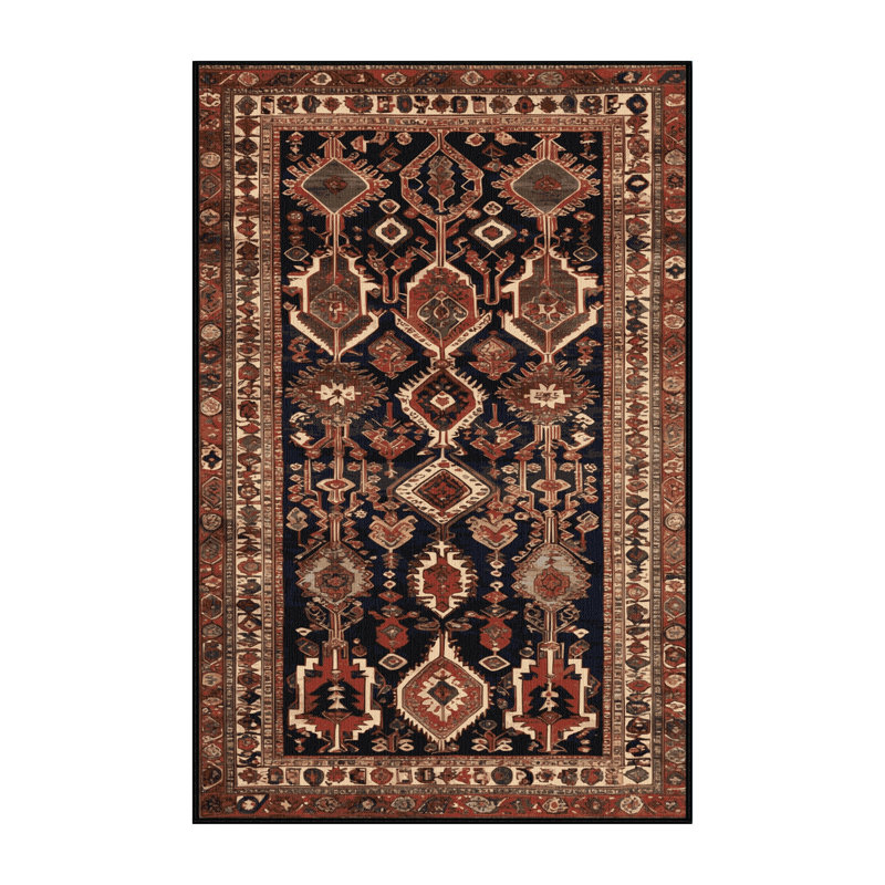 Tapis brun lavable à la machine, Rectangulaire 2 pi x 3 pi