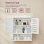 Armoire de rangement murale avec tablettes réglables