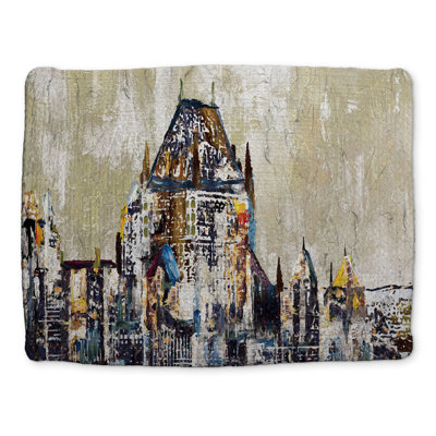 Industrial Cities Braided Placemat - Abstract Château Frontenac