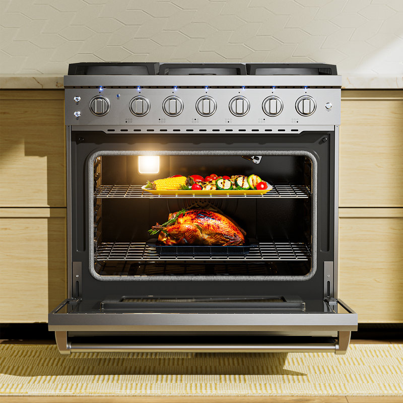 Empava 36" 6 Cubic Feet Natural Gas Free Standing Range