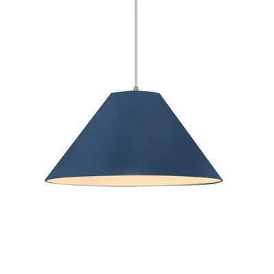 Radiance - Avola 1-Light Pendant - Matte White with Champagne Gold internal - Matte Black - 11"W x 5.5"H - Dedicated LED - White Cord
