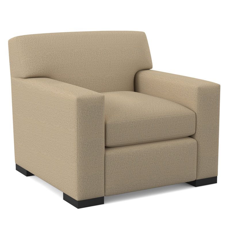 Elkins Armchair, Espresso, Elise Linen