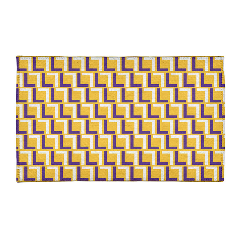 Geometric Indoor Rug, Rectangle 5' x 7'