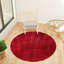Red Modern Shaggy Rug, Plain Anti Slip Easy to Clean Rug For Living Room, Dining Room, Bedroom, Kitchen-241903059
