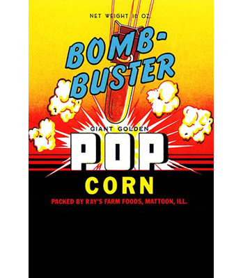 Bomb-Buster Giant Golden Popcorn' Vintage Advertisement -  Buyenlarge, 0-587-31526-1C2436