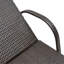 Chaise longue en osier de patio Outsunny