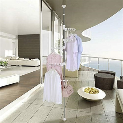 Nivaldo 13.19'' Metal Wall Mounted Clothing Racks